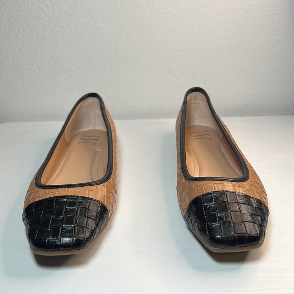 INC Womens Brown Jenaya Square Toe Slip On Flats 8 M - Picture 3 of 16
